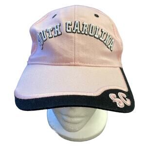 South Carolina Baseball Cap Pink Black Adjustable